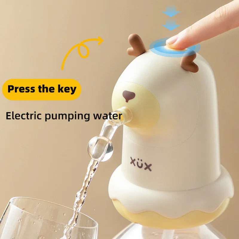 

Electric Bottled Drinking Water Pump Water Gallon Pump Automatic Gallon Water Pump Dispenser USB Rechargeable for Home Outdoor
