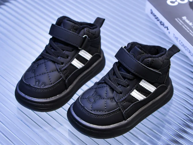 Baby Winter Warm Cotton Shoes Infant Toddler Shoes Warm Plush Children Outdoor Short Boots Girls Boys Soft Sole Anti Slip Shoes 5