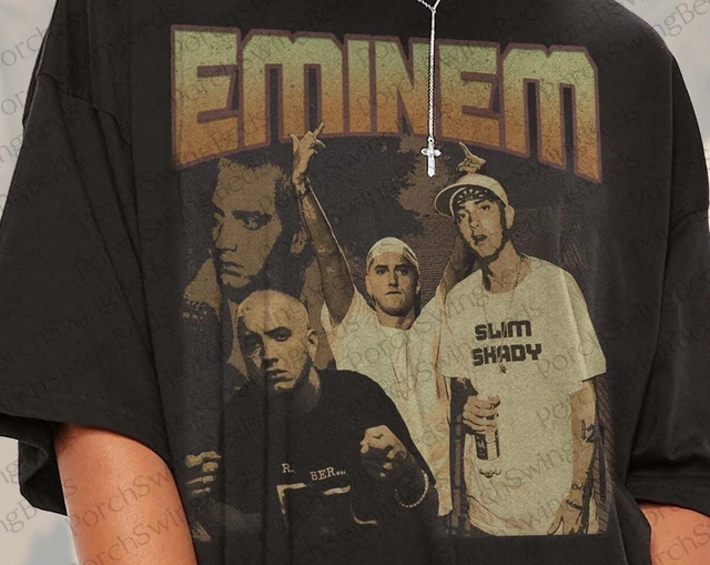 Vintage Style Eminem The Real Slim Shady Rap T-shirt Eminem Slim Shady  Criminal T-Shirt Vintage 90's Graphic tee