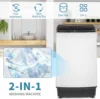17.6lbs Full Automatic Washing Machine, 2 in 1 Portable Laundry Washer with Drain Pump, Compact Washer and Dryer Combo, Top Load 3