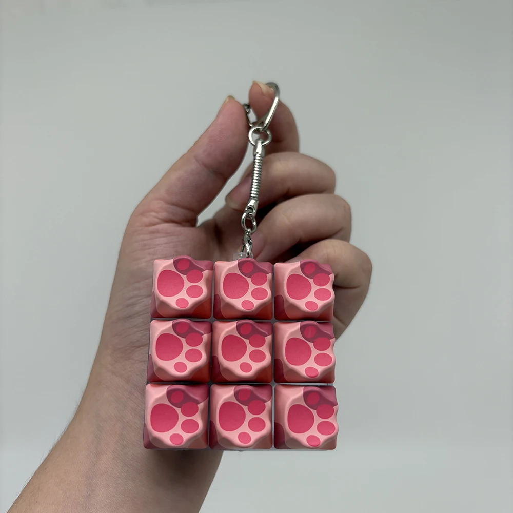 휴대폰 펜던트 신기한 슬로우 프레셔 팝 피젯 키링 손가락 장난감 귀여운 키보드 탭핑