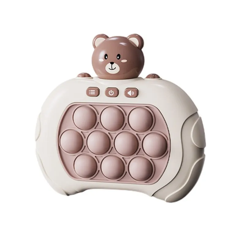 Fidget Toys Upgraded Pop-Push Children's Press Handle Fidget Toy Pinch Quick Push Game Whac-A-Mole Sensory Anti Pressure Toy Xmas Gift
