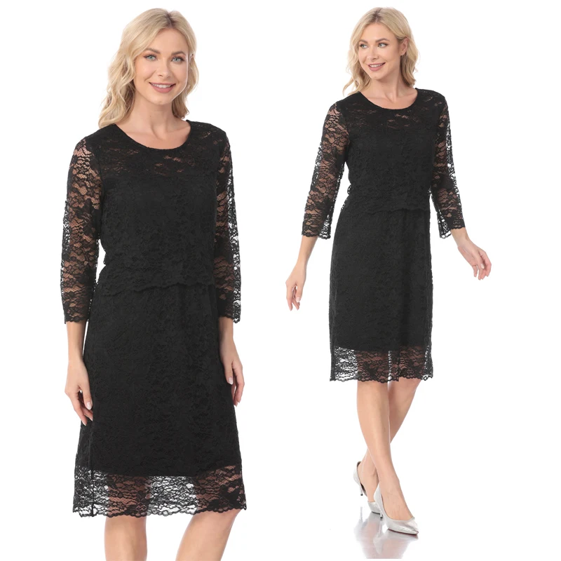 Plus Size Breastfeeding Dress Nursing Dress for Pregnant Women Lace Maternity Clothes Dresses Lactation Dresses Spring Summer 6 Sd68e7befa0a74d8daac0d868ef206336L