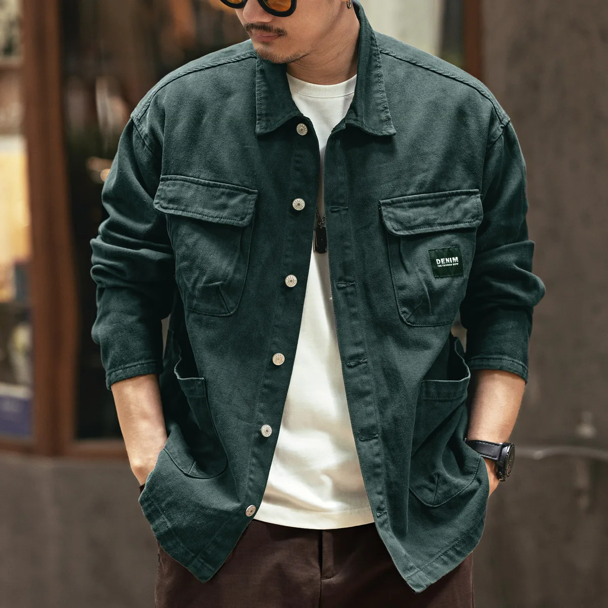 Chaquetas Elegantes Hombre Chaqueta Vaquera Para Hombre Estilo