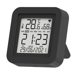 Smart WiFi - Enabled IR Remote with Temperature and Humidity Sensor (Black)