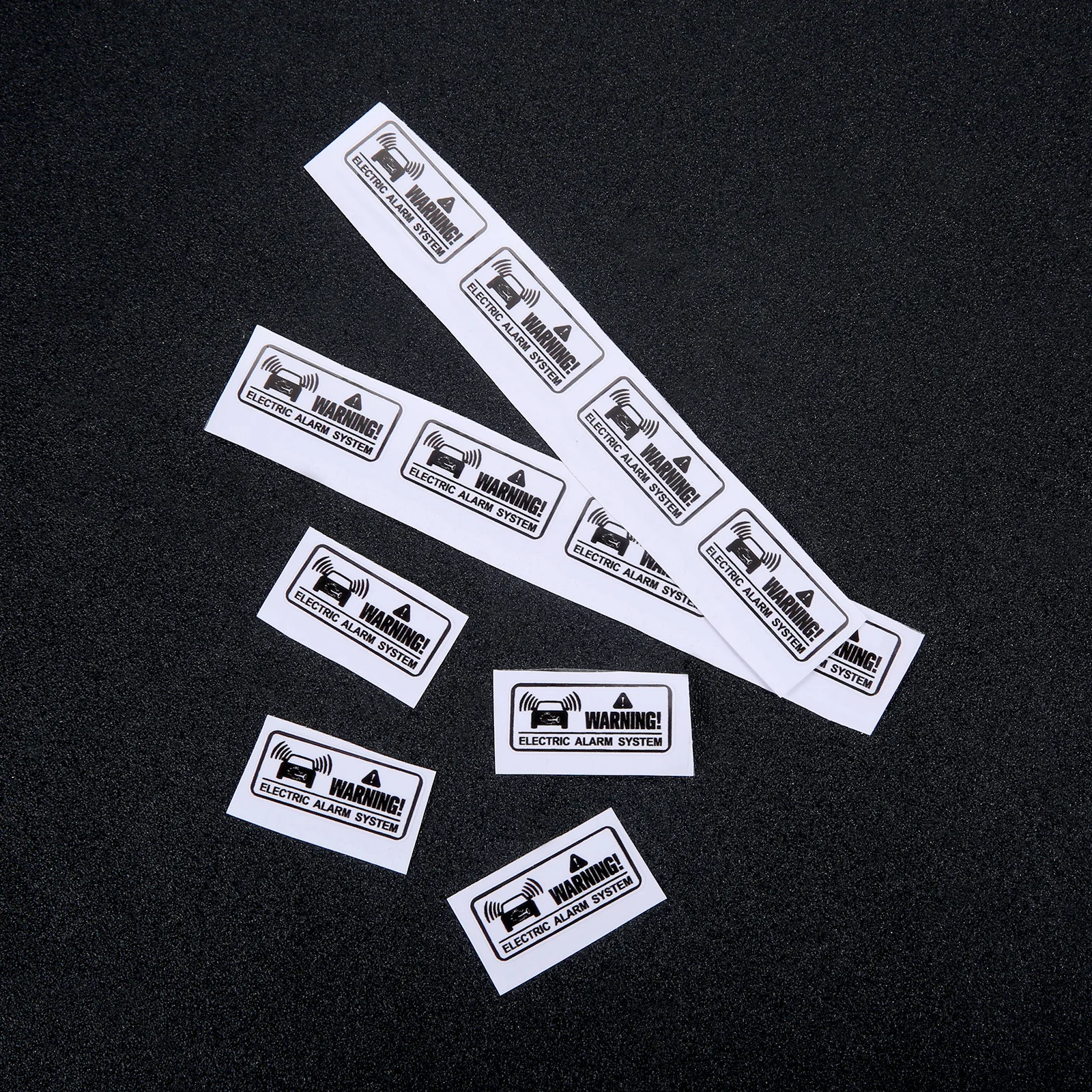 Car Sticker Warning Electric Alarm System 4pcs Self-adhesive 3.6x1.6cm Waterproof Cover Scratch/Dirt Outdoor Auto CV Truck Bike car stickers