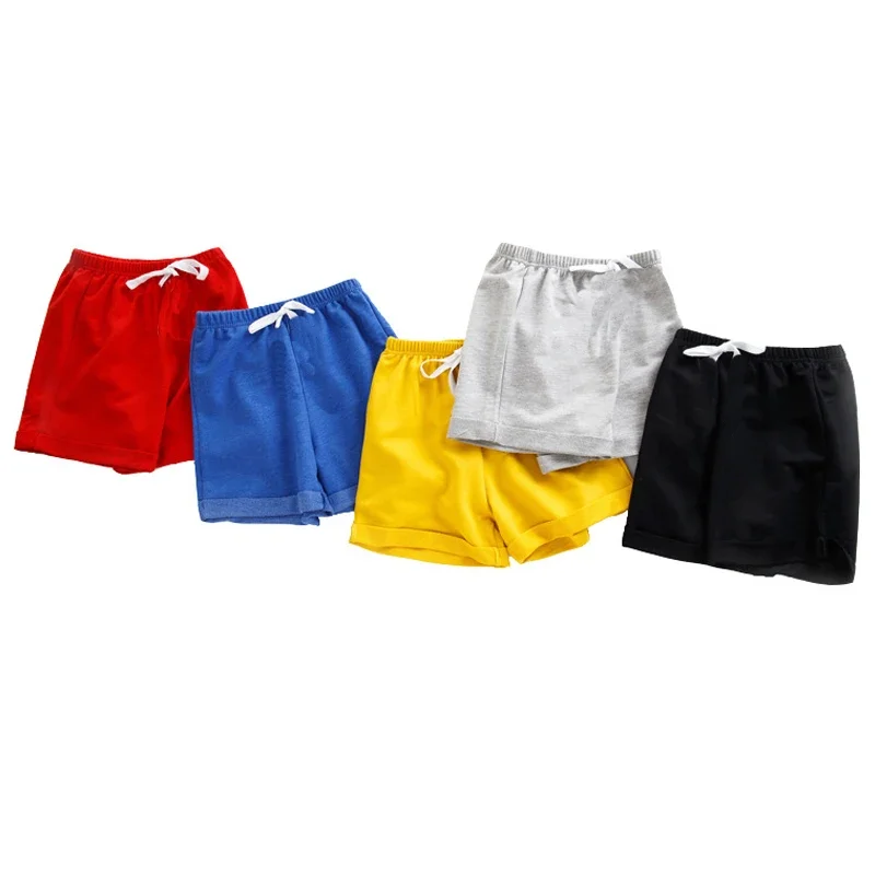 Baby Girls Boys Shorts Kids Short Pant 1 To 8 Yrs Children's Beach Trousers Summer Toddler Candy Color Sports Clothes