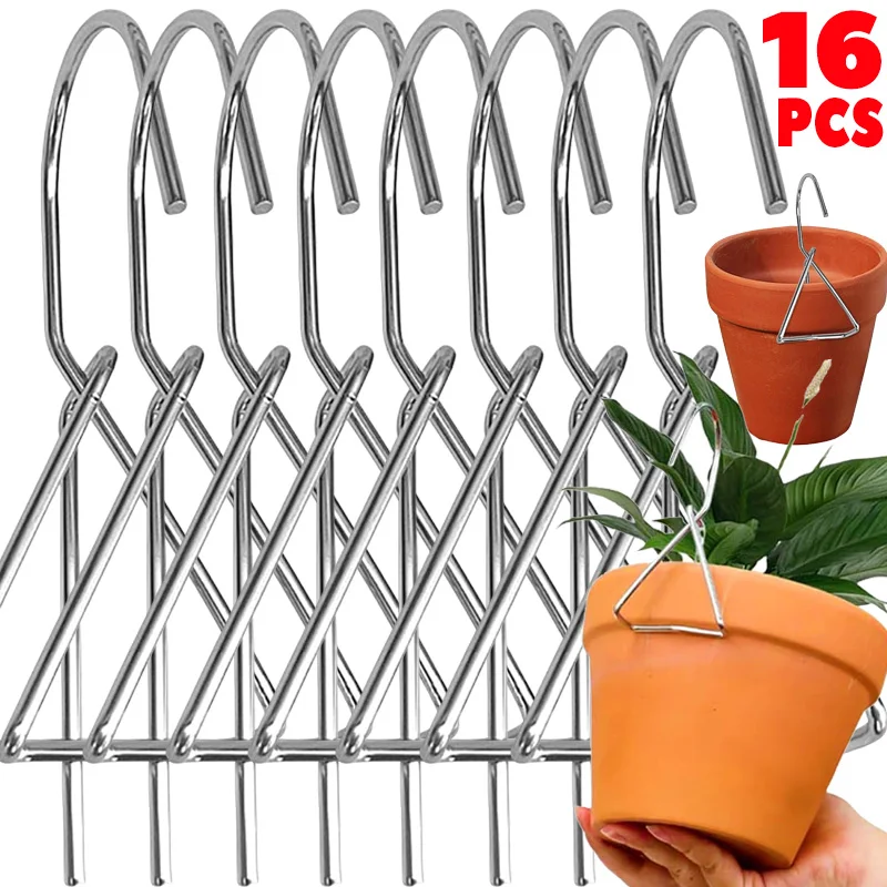 Outdoor Garden Wall-Mounted Stainless Steel Plant Hanger Clips