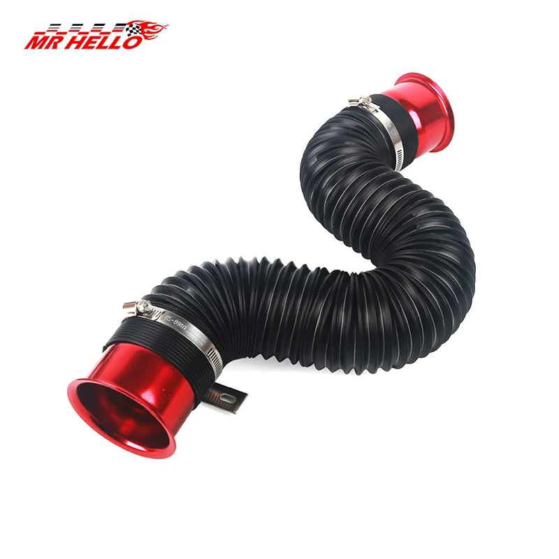 76MM Car Cold Air Turbo Intake Inlet Pipe Adjustable Flexible Duct Tube Hose Cold Feed Duct Pipe