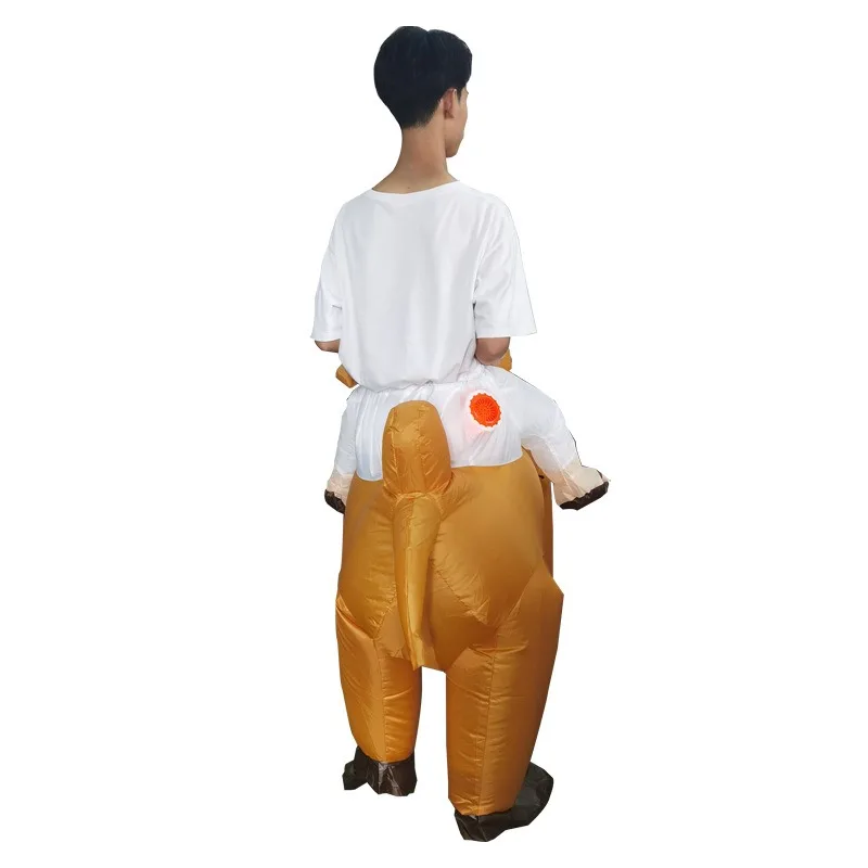 Riding Camel Inflatable Clothing Funny Annual Meeting Stage Props Stupid and Cute Cartoon Camel Inflatable inflatable accessory