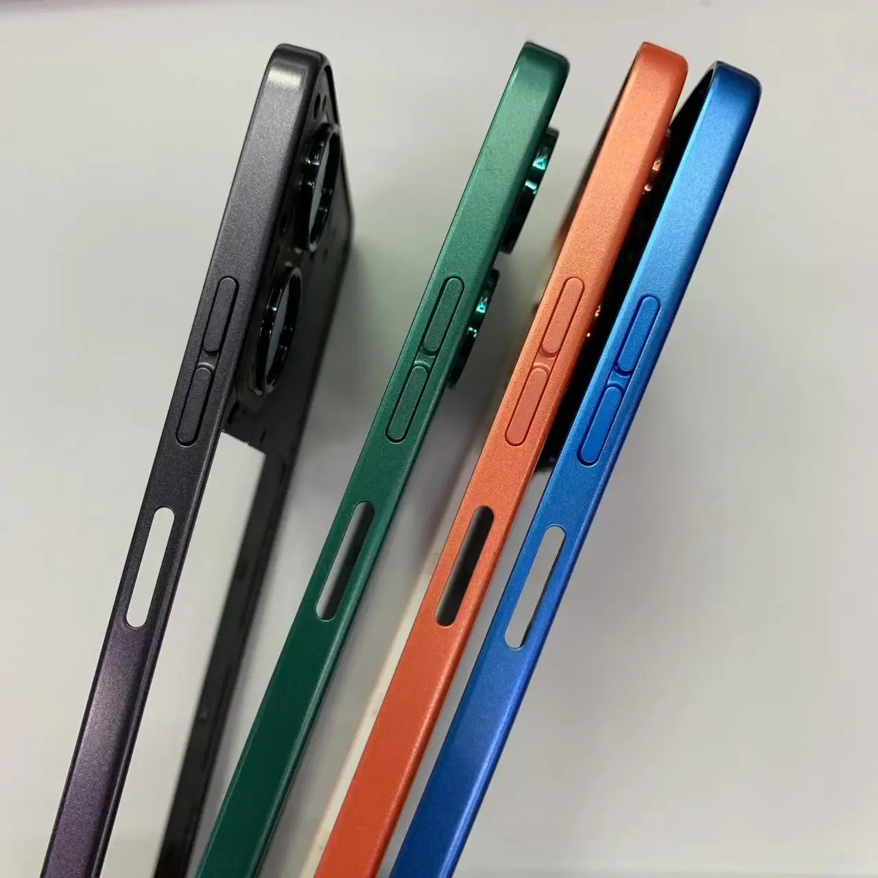 Motorola MOTO G04 G04S 용 중간 프레임 하우징 프레임 패널 측면 버튼 교체 부품이있는 후면 하우징 패널