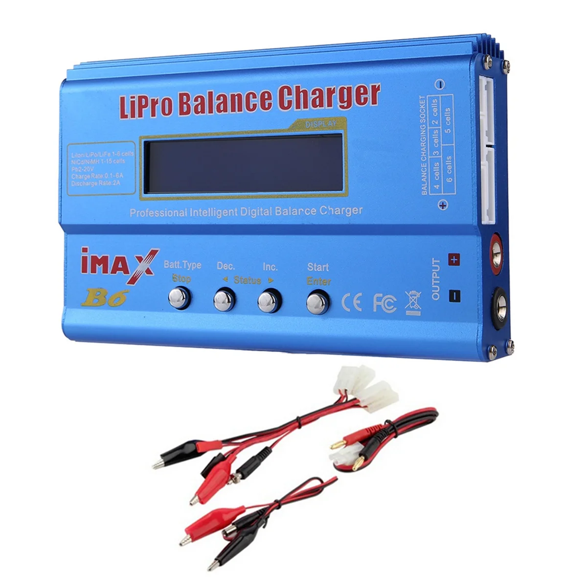 Per Imax B6 80W Caricabatteria Lipo + Cavo Tamiya Nimh Li-Ion Ni-Cd Digital Lipro Balance Charger Caricabatteria Smart Charger