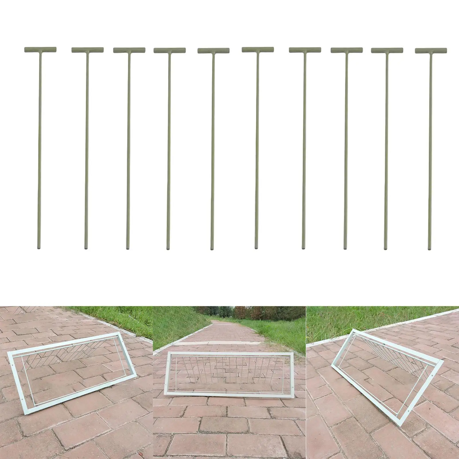 10x Taubenkäfig T-Stangen Aus Eisen – 24.5 Cm, Für Einwegfallen & Eingänge, Robustes Zubehör Für Brieftauben