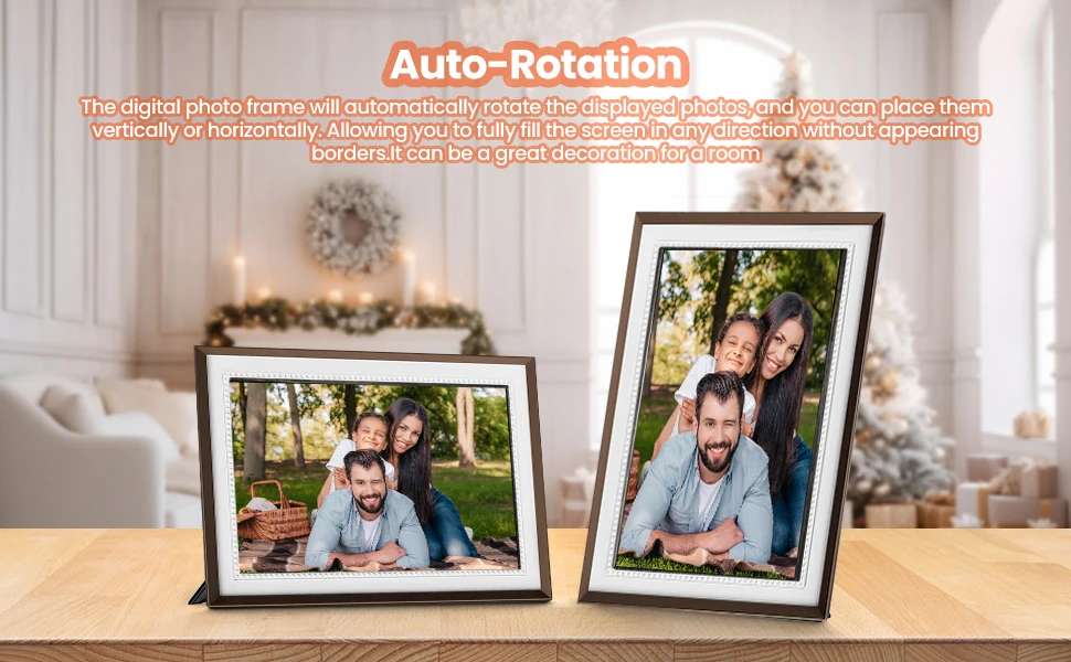 Description Picture 4 of itemSmart WiFi Digital Photo Frame 10.1Inch 1280x800 HD IPS Touch Screen Digital Picture Frame Wall Mountable For Mother's Day Gift