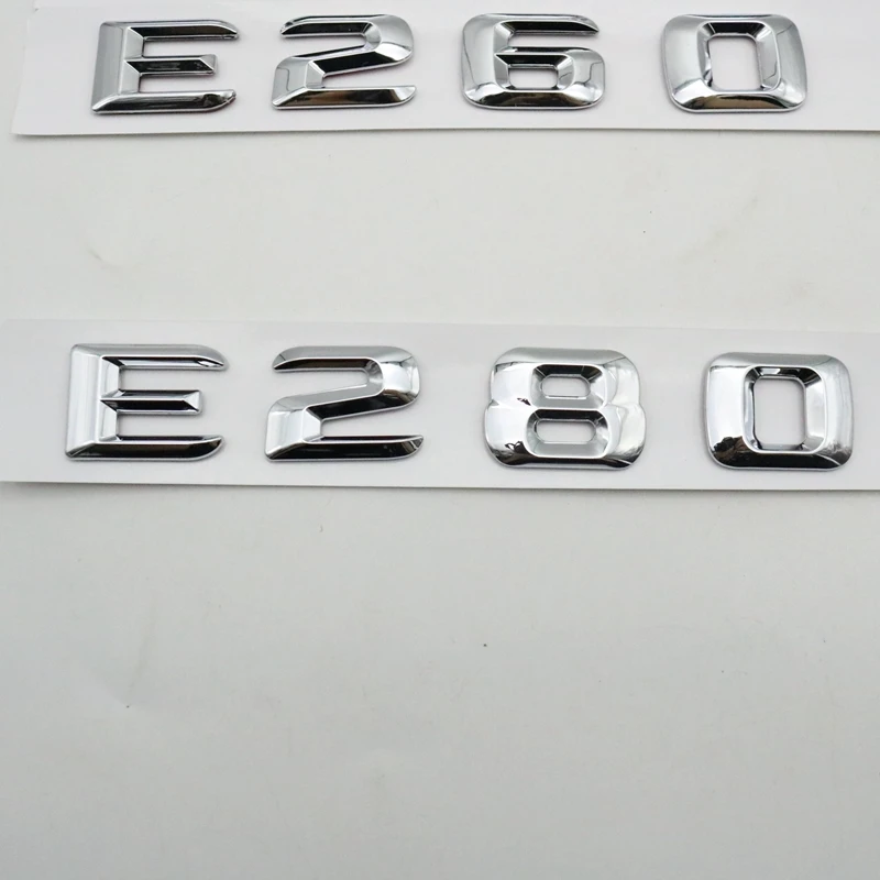 트렁크 후면 엠블럼 배지 크롬 글자, W124 W211 E-CLASS E63 E200 E220 E240 E250 E280 E420 E430 E450 E550