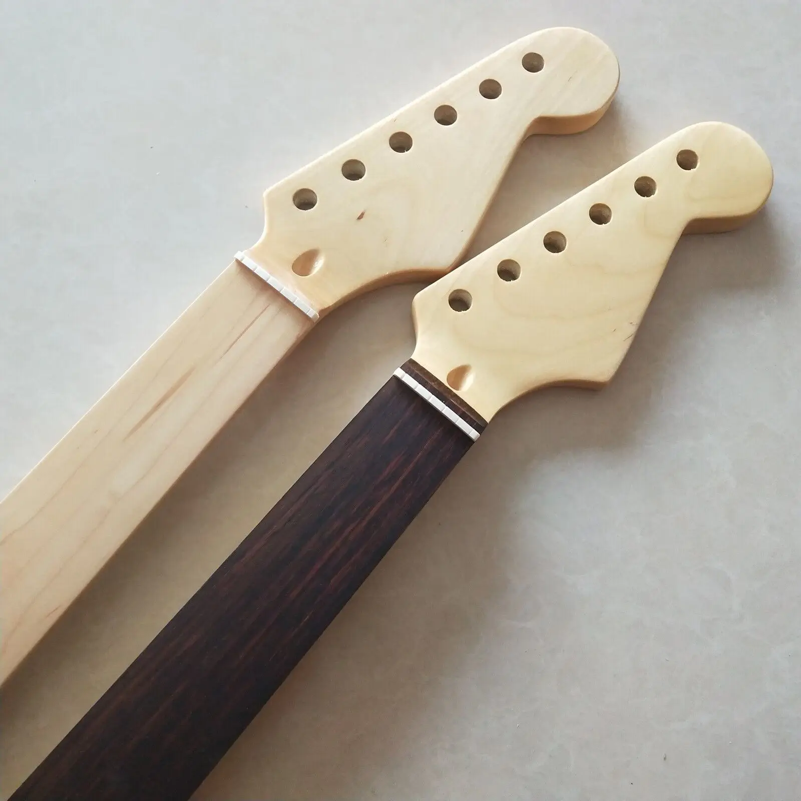 2pcs Maple Fretboard Rosewood Fretboard Fretless guitar neck parts 22Fret 25.5