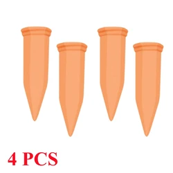Terracotta Self - Watering Plant Stakes - Automatic Drip Irrigation for Home and Garden (Set of 4) (4PCS Set)