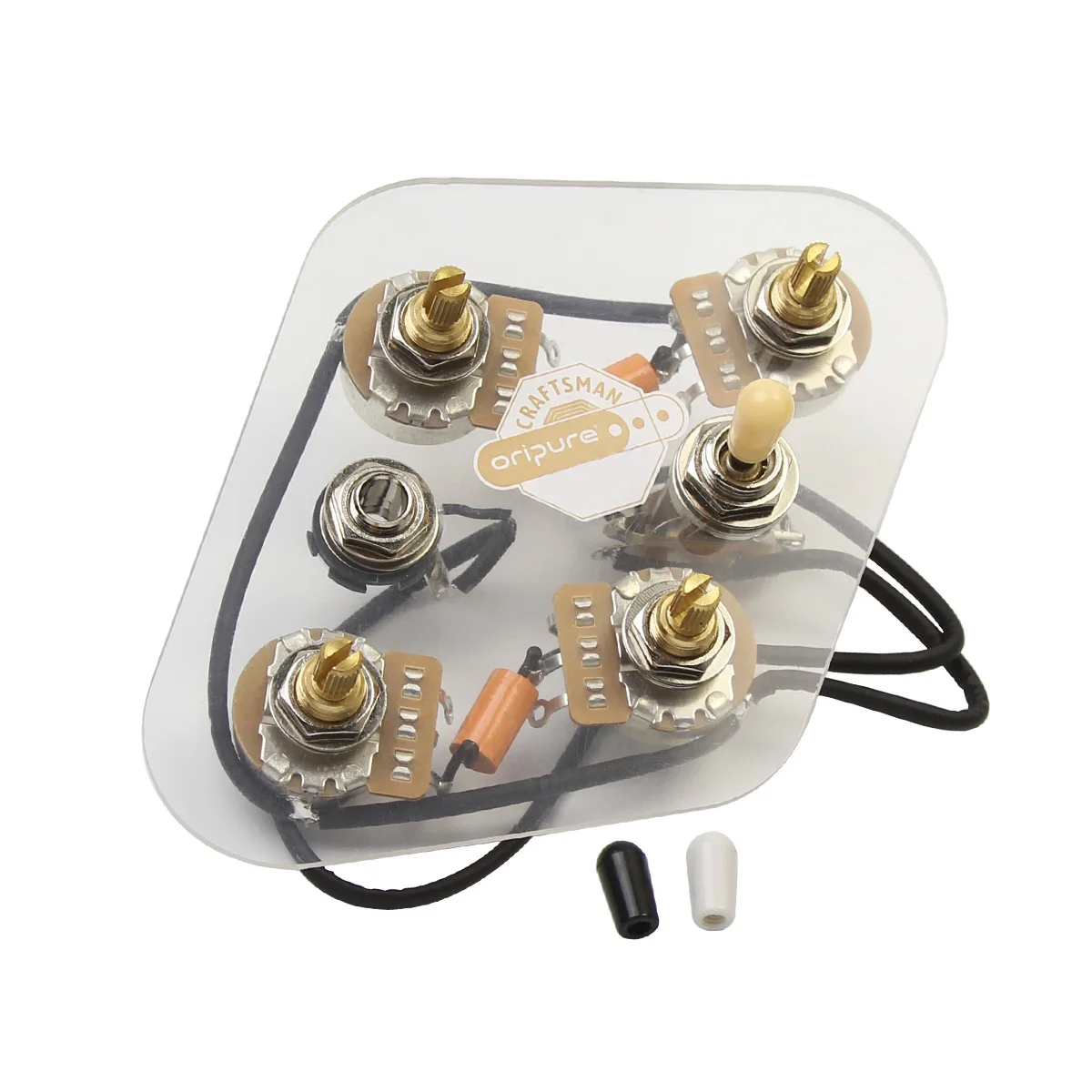 OriPure Prewired 2T2V Electric Guitar Wiring Harness Kit 3 Way Toggle