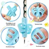 10Pcs Pen Holder Corrector Kindergarten Beginners Learn To Write Primary School Children Baby First Grade Pencil Control 4