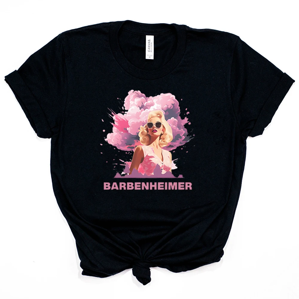 Camicia Barbenheimer vintage Colori confortevoli T-shirt Barbenheimer Comeon Baby Lets Go Party Tee Camicie Oppenheimer Funny973_voghion.com