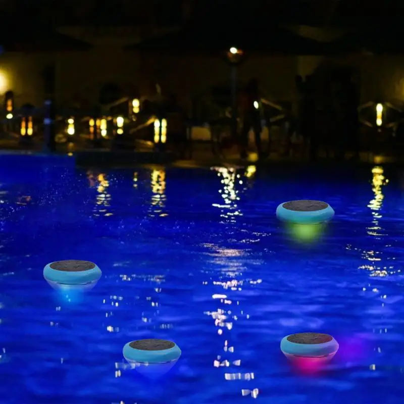 RGB Solar LED Floating Pool Light Solar Powered Colorful Swimming Underwater Lamp IPX6 For Yard Pond Garden Pool Decor Light underwater pool lights