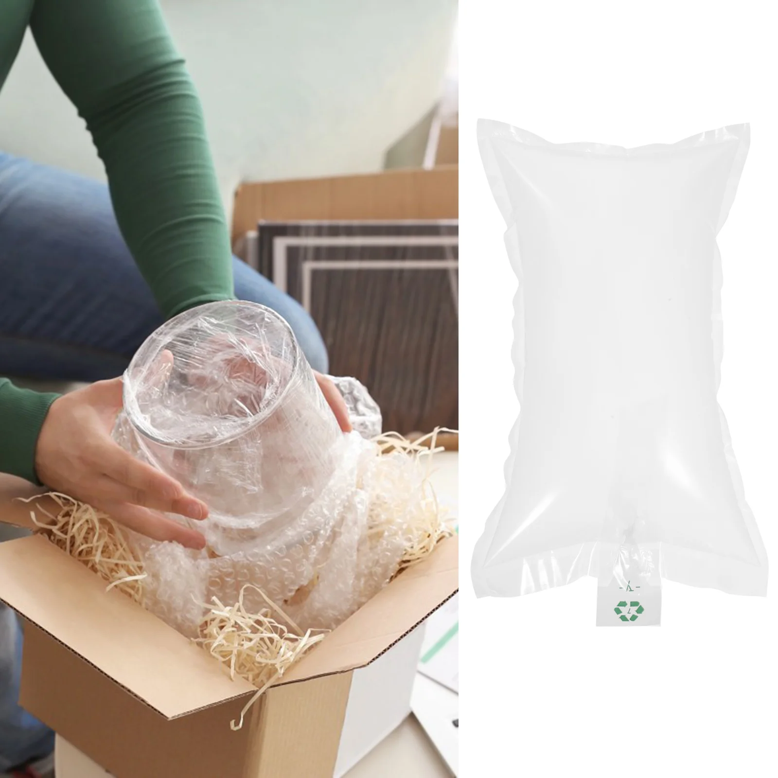 

Bubble Bag Anti-pressure Inflatable Glass Practical Air Cushions Pe Film Delivery Supplies