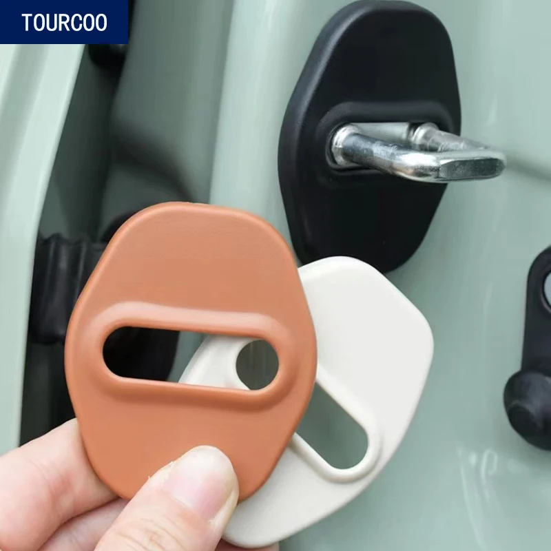 

For ORA Funky Cat 2023 Interior Door Lock Protective Cover Rust-proof Decorative Cover Stickers