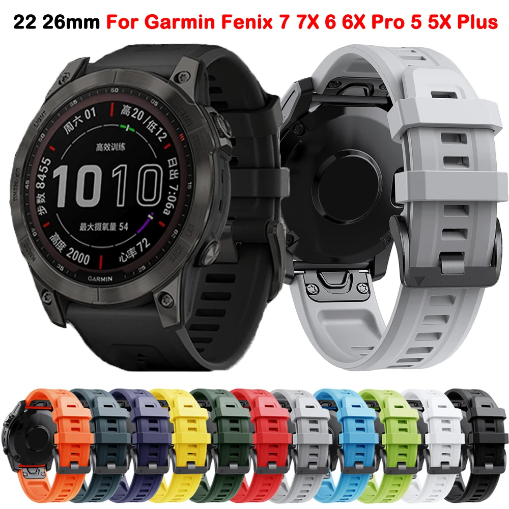 

Original Style Sport Watch Strap for Garmin Fenix 7 7X 6 6X Epix Pro 5 5X Plus Bracelet 22 26mm Quick Release Smart Watch Band