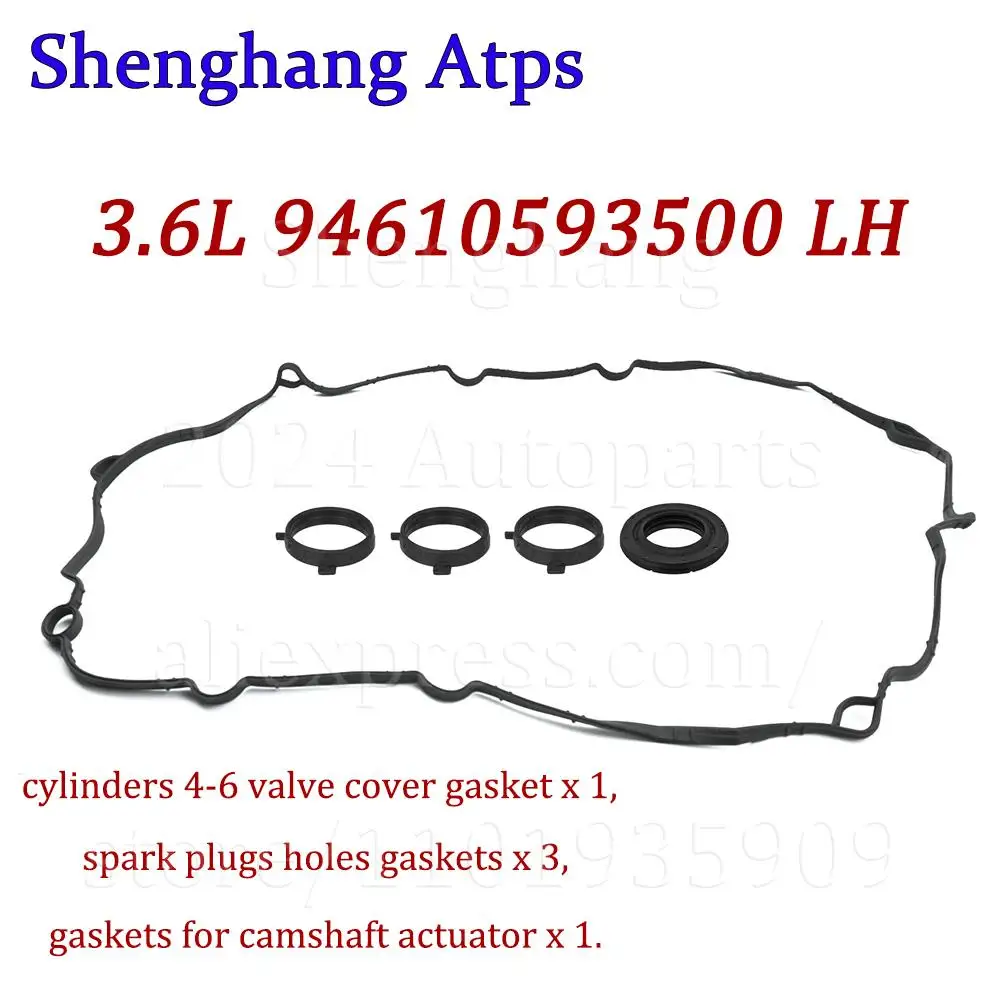 RH LH Engine Valve Cover Gasket For Porsche Panamera 3.6L 4.8L V6 V8 2010- 94610593600 94610593500 94810593601 94810593501