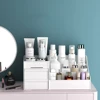 1pc White New Drawer Makeup Storage Box Dormitory Finishing Plastic Shelf Cosmetics Skin Care Dressing Table Desktop 4