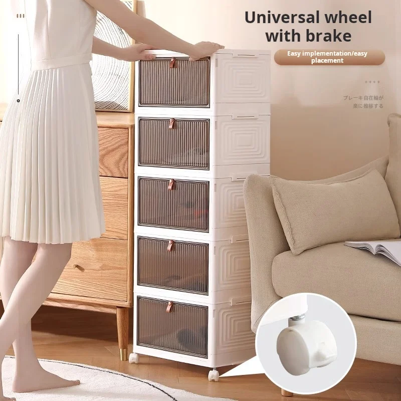 Transparent Shoe Box No Need Install Shoe Rack Dust-proof Dormitory Household Folding Storage Box Stackable Movable