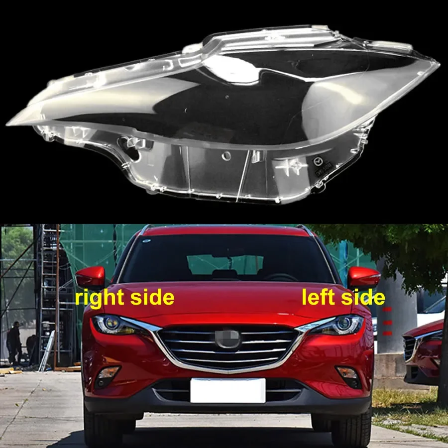 

For Mazda CX-4 CX4 2016 2017 2018 Headlamp Cover Transparent Mask Headlight Shell Lens Plexiglass Replace Original Lampshade