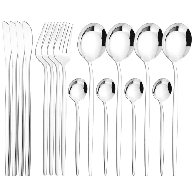 16Pcs Silver