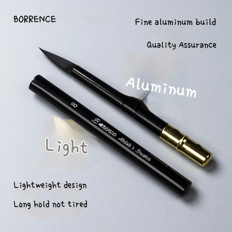 Borrence 수채화 펜 DIY 디지털 오일 브러시, 페인팅 브러시, 레드 팻 맨 안료 아트, 특수 연필 재료, 에스칼라