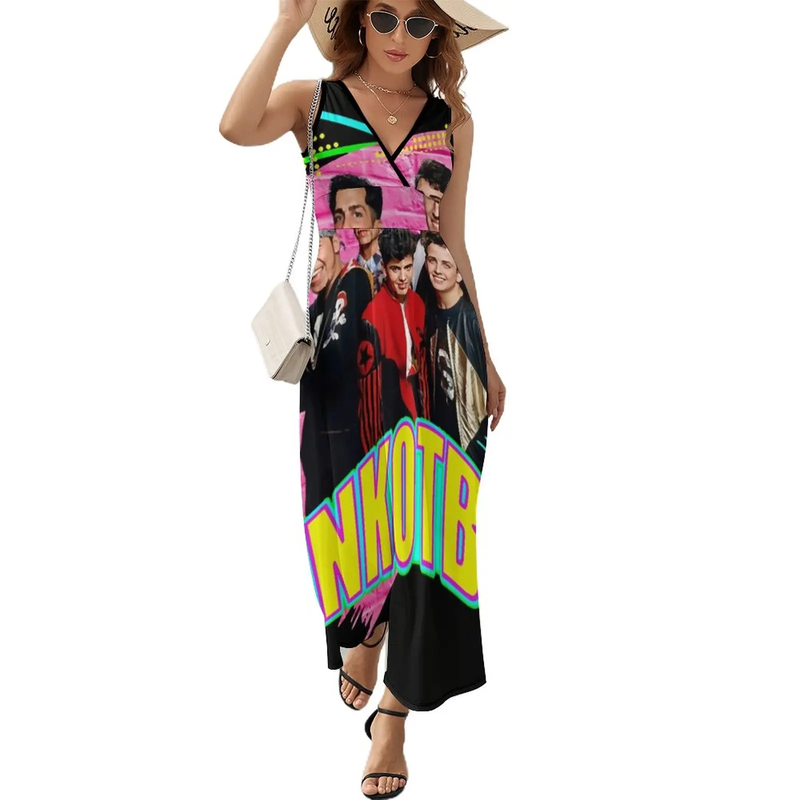 NKOTB Music Classic T-Shirt Sleeveless Dress Women's summer skirt sexy short dresses daring
