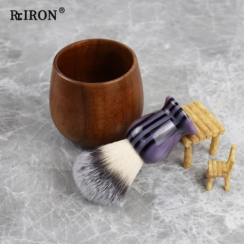 Set di pennelli da barba ciotola da barba e strumento da barba bagnato per uomo, Set regalo da barba da uomo per la festa del papà 1