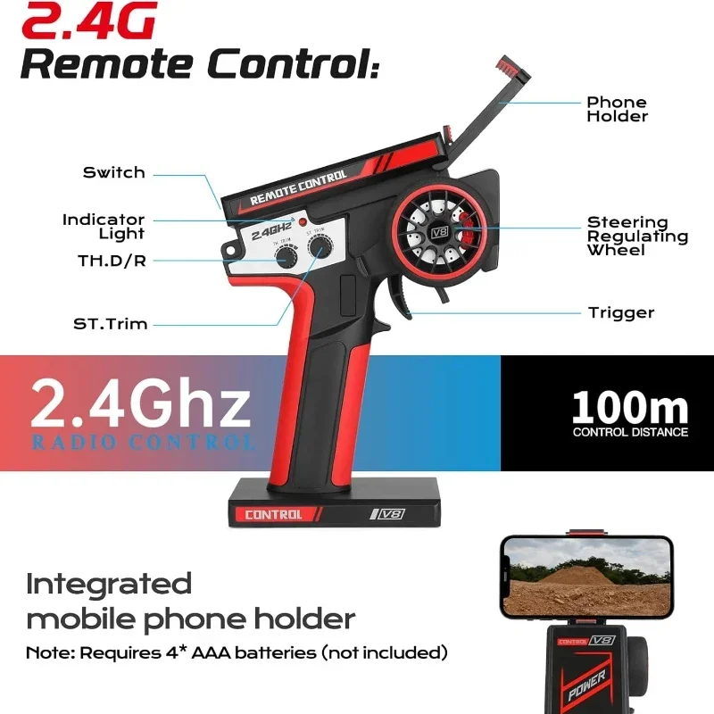【ジャンク新品】WLtoys 124008 3S 2000mAh ⑨ 1/12 Fast RC Cars WLtoys 124008 2000mah 4x4 3s Brushless RC