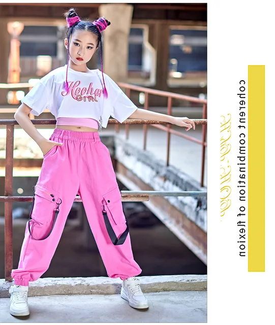 2023 Summer Jazz Dance Costume For Girls Black Loose Cargo Pants Womens And  Hip Hop Clothes For Stage Performances BL10645 From Naichazhu, $25.28