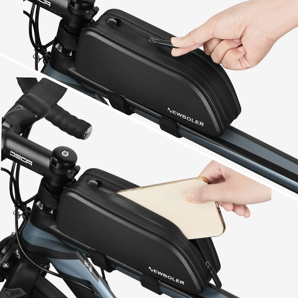 Sacoche De Vélo NEWBOLER – Imperméable, 1.8L, Fixation Tube Avant