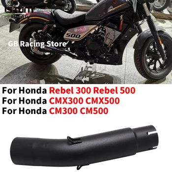 Slip On for Honda Rebel300 Rebel500 Cm300 Cm500 Cmx300 Cmx500 Exhaust Muffler Motorcycle Modify 50.8Mm Mid Link Pipe Escape Moto