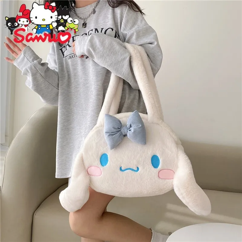 

Sanrio Kuromi Hello Kitty Melody Cinnamoroll Pochacco Bag One Shoulder Tote Autumn Winter Underarm Women's Bag Cartoon Tote Bag