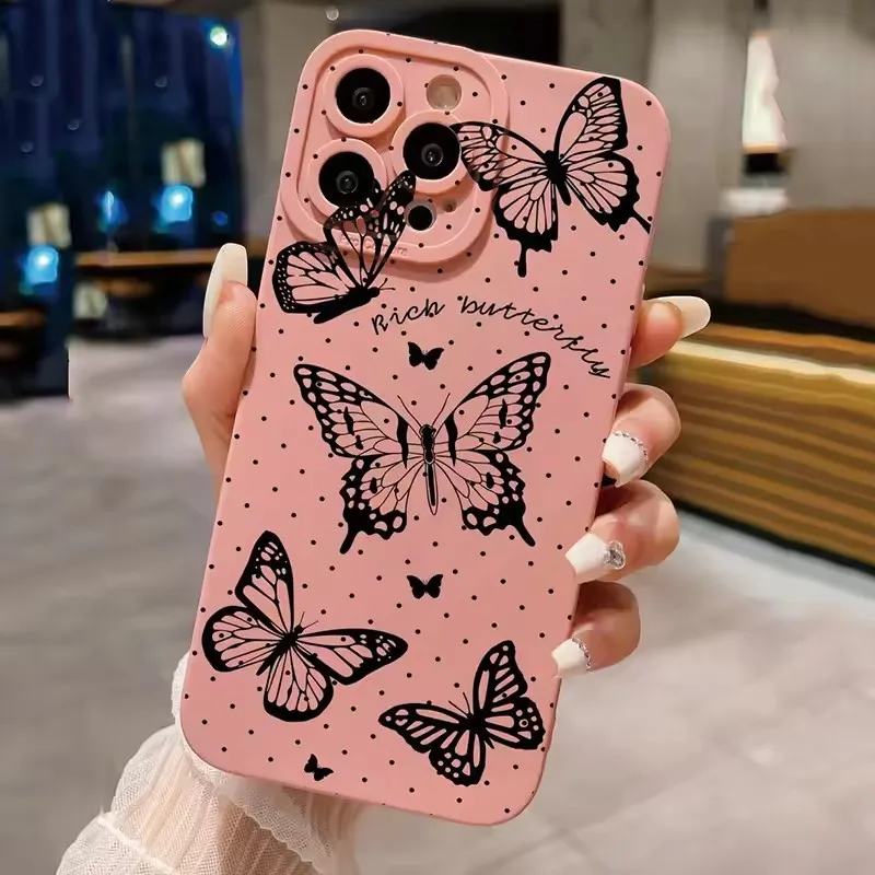 Watercolor Butterfly Flower Phone Case Cover