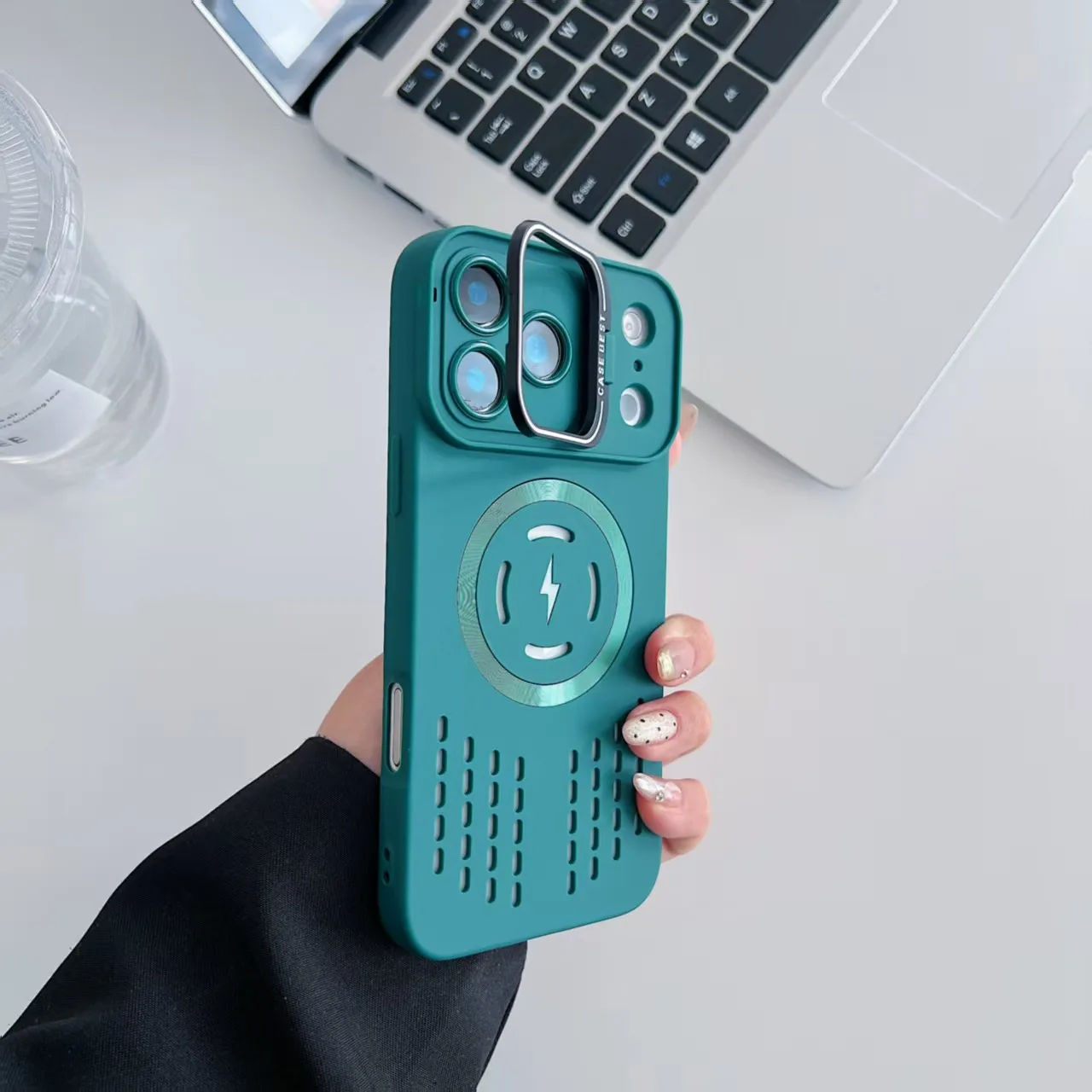 Breathable Soft Back Case with Cooling Heat Dissipation and Magnetic Compatibility