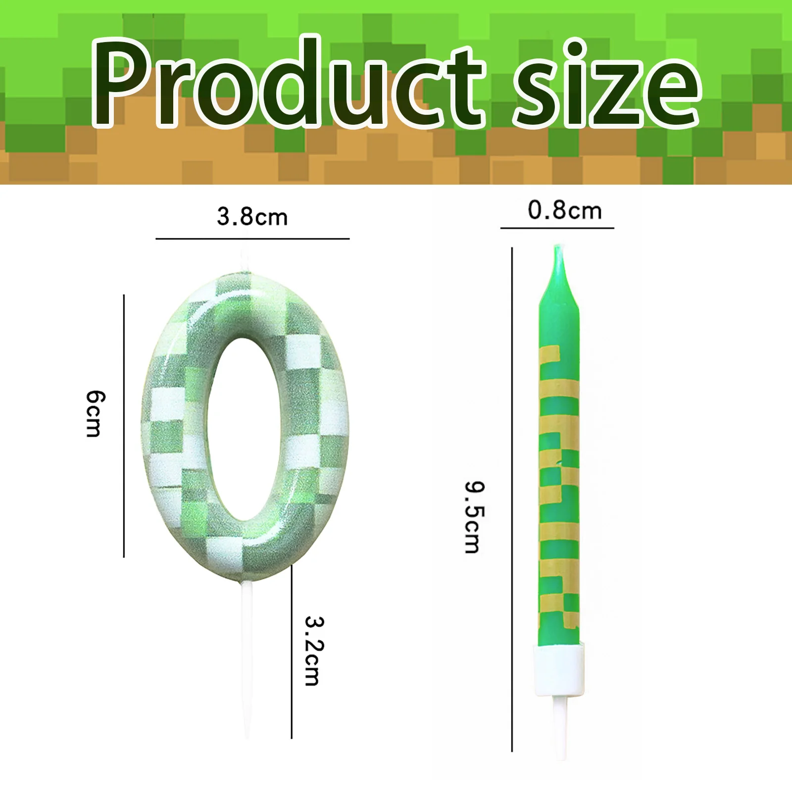 7 Pieces Digital Cake Candles for Kids Birthday Party cake candles