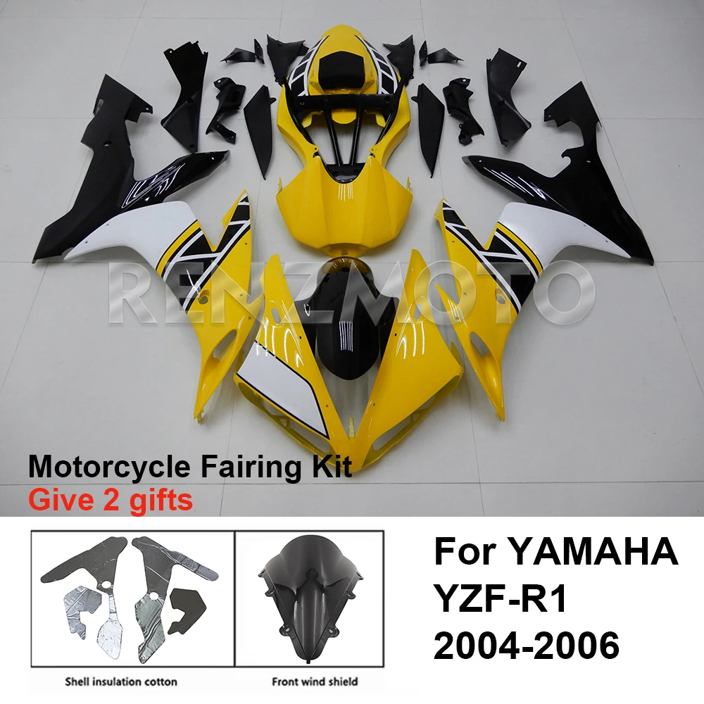 

Комплект обтекателей для мотоцикла, комплект кузова из пластика для YAMAHA YZF-R1 YZF R1 2004-2006, Аксессуары для кузова
