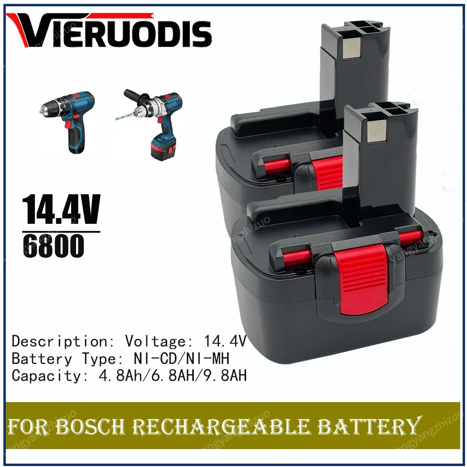 

For Bosch 14.4V 4.8AH/6.8AH/9.8AH Battery For Bosch D70745 2607335273 BAT038 BAT040 BAT140 BAT041 Power Tool Battery