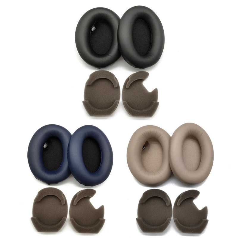 Soft Protein Leather Memory Foam Ear Pads Cushions Replacement For Sony WH-1000XM4 WH1000XM4 WH 1000 XM4 Headphones Earpads