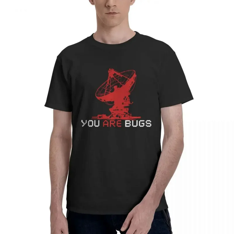 

2024 T Shirt Graphic Mens men T Shirt Tops YOU ARE BUGS TV Show graphic t shirts harajuku oversized men clothing