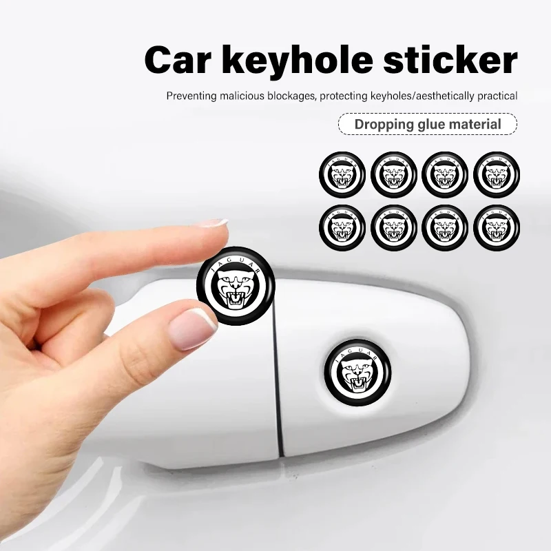 8 Pcs Car Emblem Logo Adesivi Decorativi Decalcomanie Per Jaguar S-Type F-Type X-Type F-Pace I-Pace E-Pace Xfr Xkr