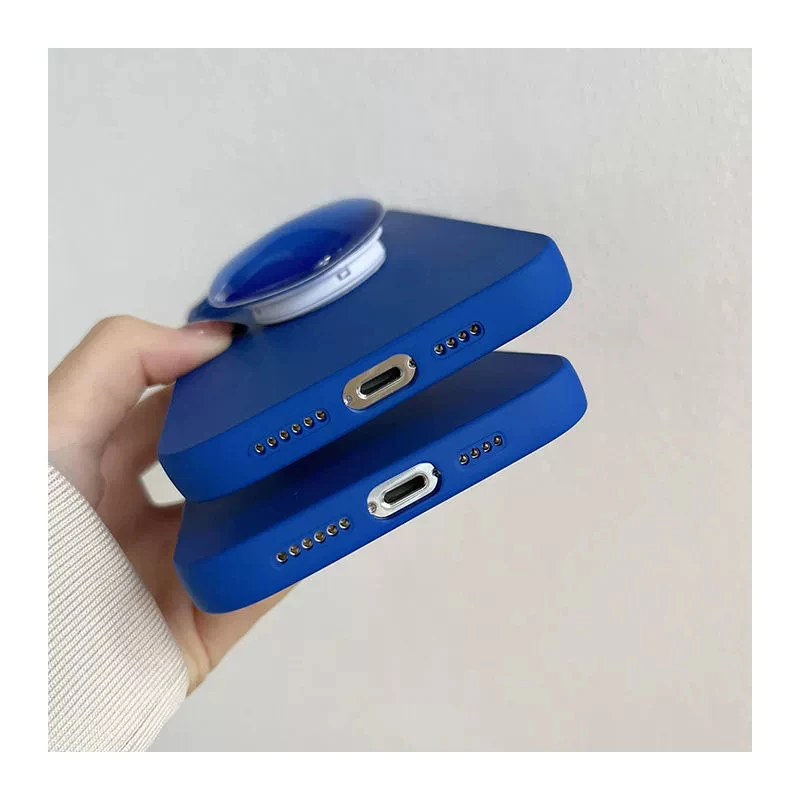 Coque en silicone souple bleu Klein, porte-coeur d'amour, pour Oppo Reno 5 6 Lite 7 8 4G 5G A9 A5 2020 A74 A54 A16 A36 A57 sur support_voghion.com